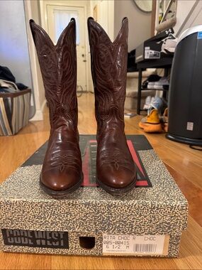 Corral-Inspired Rita Chocolate Brown Western Boots - Code West